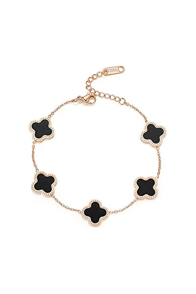 EFAYN.RO Bratara dama, model norocos, M2, trifoi cu 4 foi, bronz, reglabila, ...