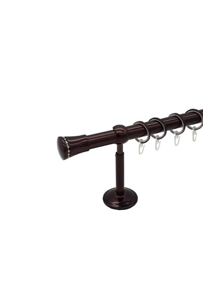 KLEIDECO Galerie pentru draperie si perdea 25 mm ANGLIA simpla, ciocolata, 30...