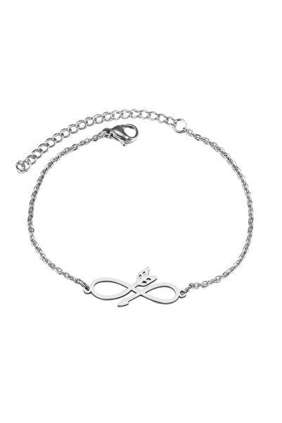 EFAYN.RO Bratara dama, model cu dragoste, pandantiv sageata semnul infinitulu...