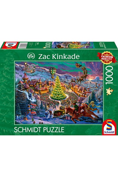 Schmidt Spiele Zac Kinkade: Santa's North Pole, Puzzle 1000 pieces