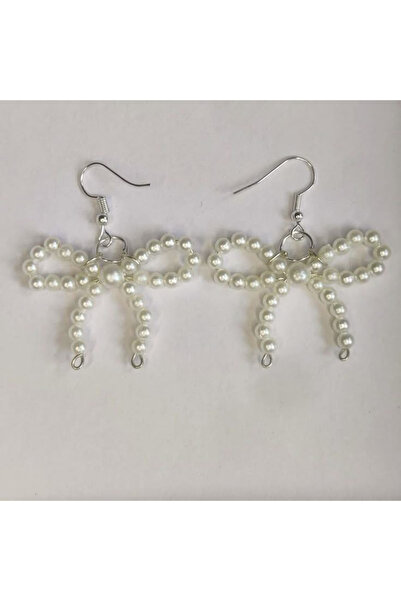 Shiklik Elegant Pearl Bow Model Women's Earrings