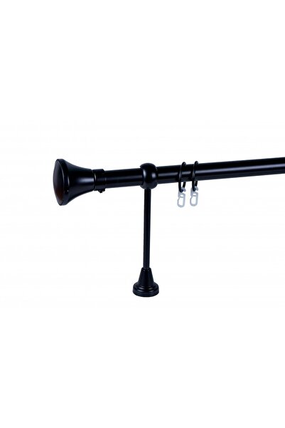 KLEIDECO galerie metal 25 mm BRAZILIA simpla, negru, 300 cm, capete BELO HORI...