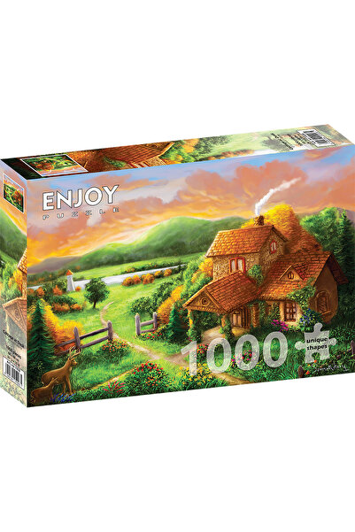 Enjoy Puzzle Παζλ 1000 κομμάτια Απολαύστε – Εξοχικό σπίτι την ηλιοβασίλεμα