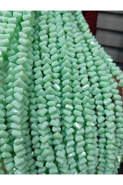 Ralp Moda 6 mm Crystal Pyramid Czech Crystal Beads 3 Strands Aqua