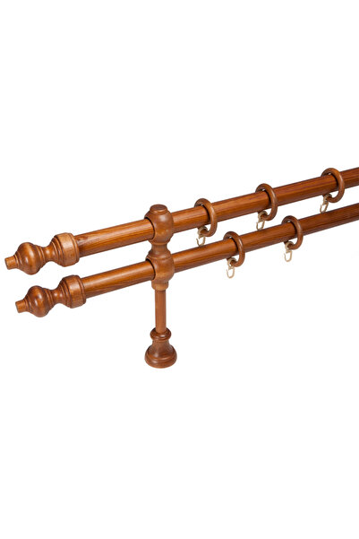 KLEIDECO galerie lemn 28 mm FILIGRANO, dubla, tek ,400 cm