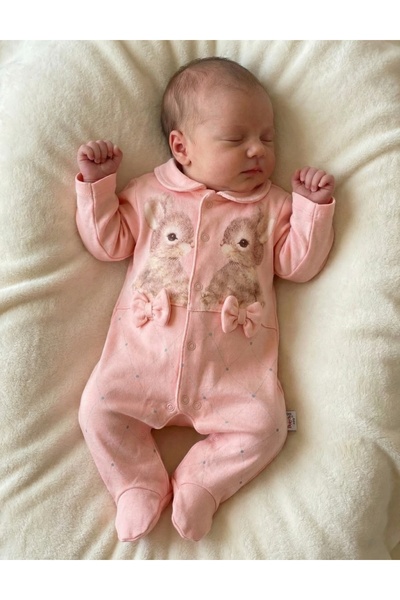 MiniKids Salopeta Two Rabbit Girls, corai