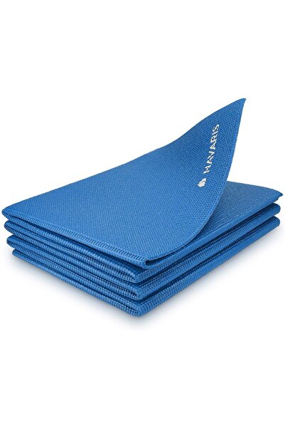 Navaris Saltea fitness, antialunecare, pliabilă, albastră, 173 cm