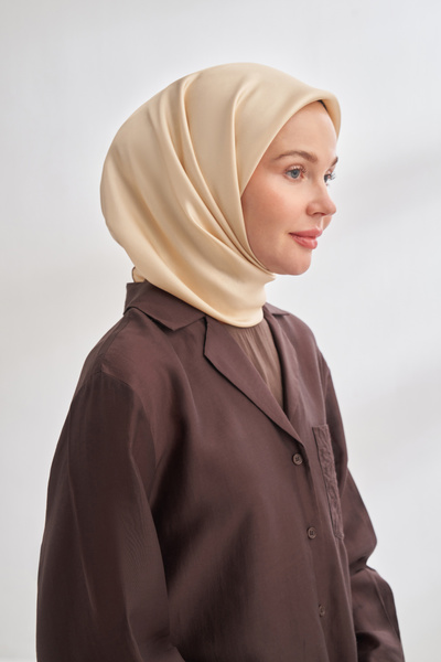 ARMANDA Premium İpek Serisi - Çift Taraflı %100 Twill İpek Eşarp - İki Renk K...