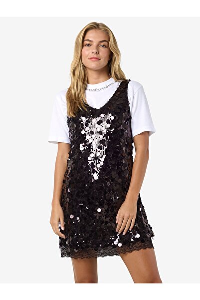 Noisy May Midikleid Pailletten
