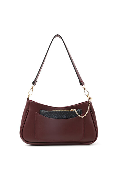 SHAKA Bordo crvena Shk307 Prirodna koža, 2 odseka, džep i Držač za kartice de...