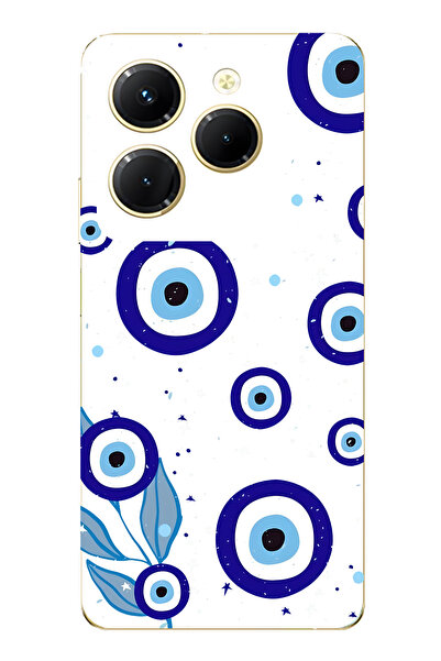 FLAMENKO حافظة هاتف شفافة متوافقة مع Infinix Hot 40i من Night Nazar منقوش