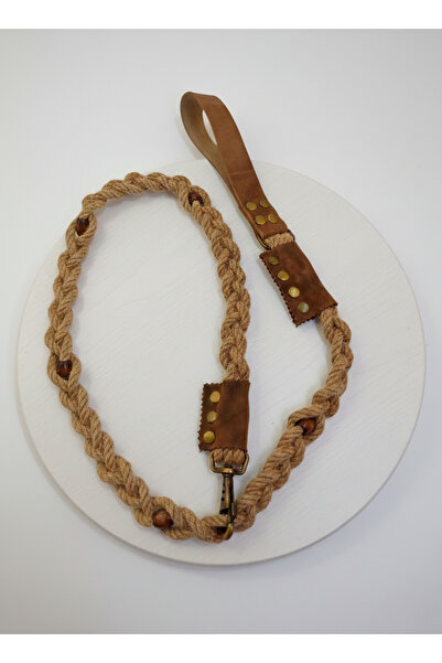 balkonda Dog Walking Leash Thick Hooked Hair Braid Straw Rope