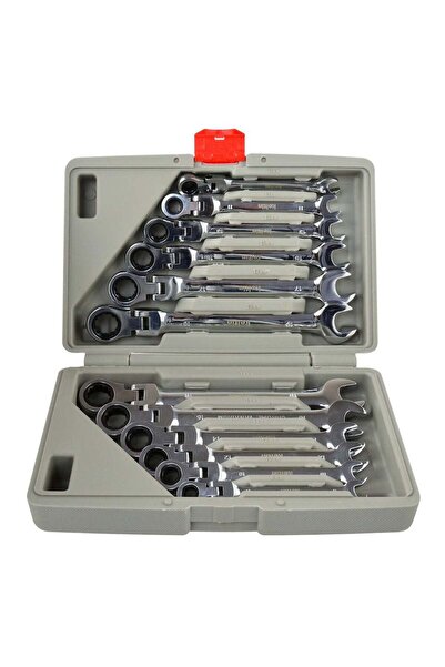 GEKO TRUSA CHEI COMBINATE CU CLICHET ARTICULATE 8-19MM 12PIESE KELTIN