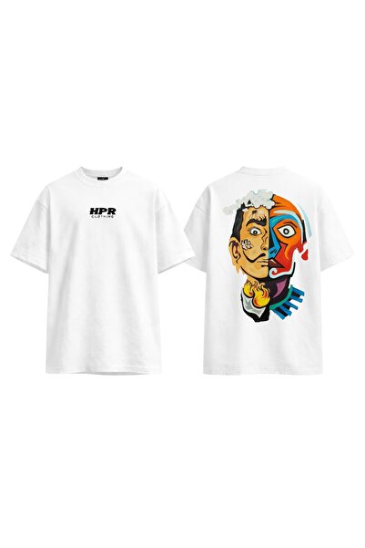 -Oversize T-Shirt Dali % Picasso Baskılı