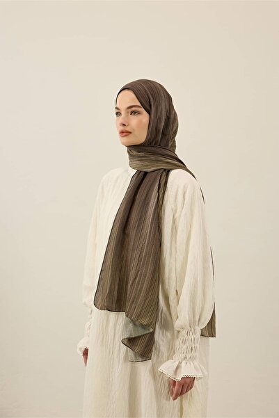Modakaşmir Linevera Pattern Bamboo Shawl