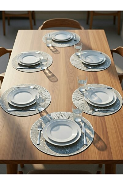 Mutfika Supla 6'lı Set 36 cm - Kolay Temizlenebilir Tabak Altlığı - Mutfak ve...