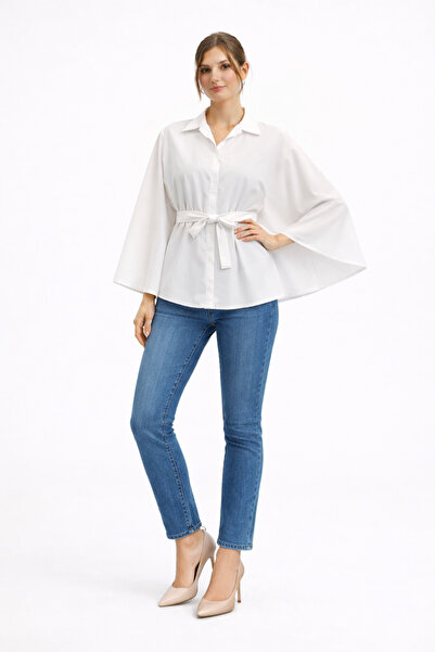 kikiriktekstil 10938 Women's 100% Cotton Poncho Shirt