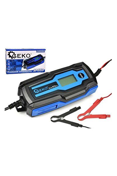GEKO REDRESOR AUTO AUTOMAT 6/12V 4A LCD PENTRU BATERII ACUMULATOR AUTO 4-120Ah
