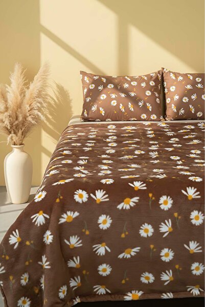 Rivaİstanbul Кафе Дъзи Двойно плюшено одеяло