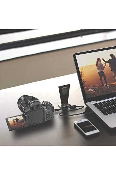 Zoomex Fotoğraf Makinası Kablosu Nikon Uc-e6 / Uc-e16 / Uc-e17 8pin 1.5 Metre