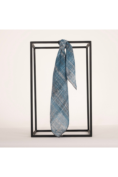 PİRAMİT Naturel Eşarp | Kırçıllı Zemin