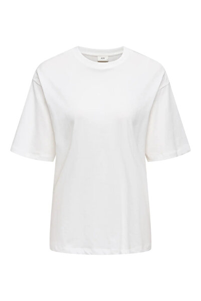 ONLY JDY Γυναικείο λευκό μπλουζάκι με στρογγυλή λαιμόκοψη - 15366305