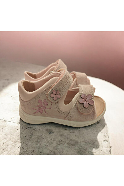 Superfit Baby Girl Flower Detailed Velcro Fastener Sandals Pink