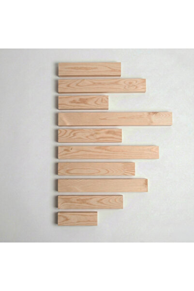 UĞRAŞ Ahşap Duvar Köşe Çıtası - 10 Parça Verniksiz/Boyanabilir - Hazır Kesim ...