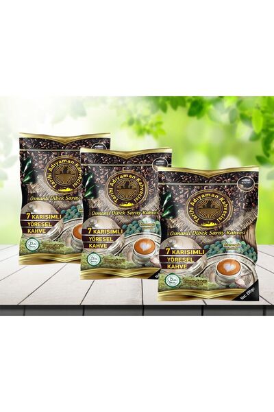 Tarihi Adıyaman Kahvecisi Damla Sakızlı Dibek Kahvesi 200 g 3 adet