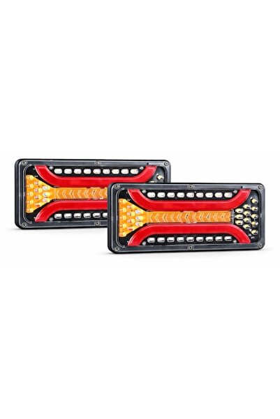 BZRSH Set de 2 stopuri LED universale 24V pentru remorcă, camion și remorci