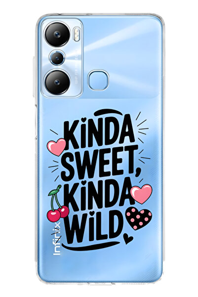 FLAMENKO حافظة هاتف شفافة متوافقة مع هاتف Infinix Hot 20i من نوع Kinda Sweet ...