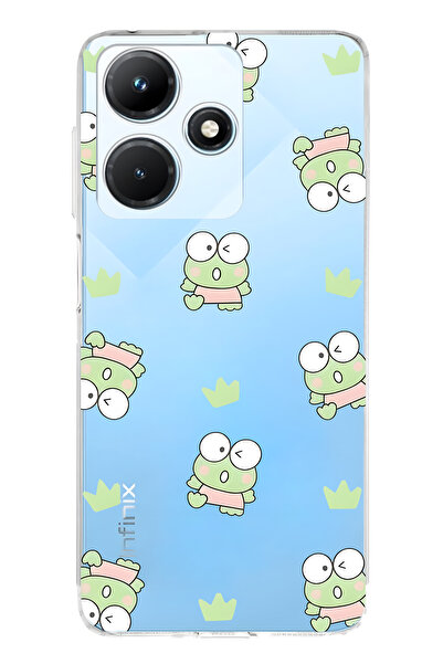 FLAMENKO حافظة هاتف إنفينيكس هوت 30i المتوافقة مع فراجيت منقوش شفافة