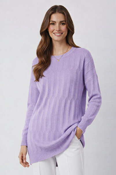 benguen Patterned Tunik N3174 Lilac