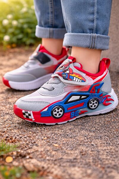 ALTUNTAŞ حذاء رياضي فيلكرو ترانسفورمرز منقوش خفيف الوزن للأولاد حذاء رياضي