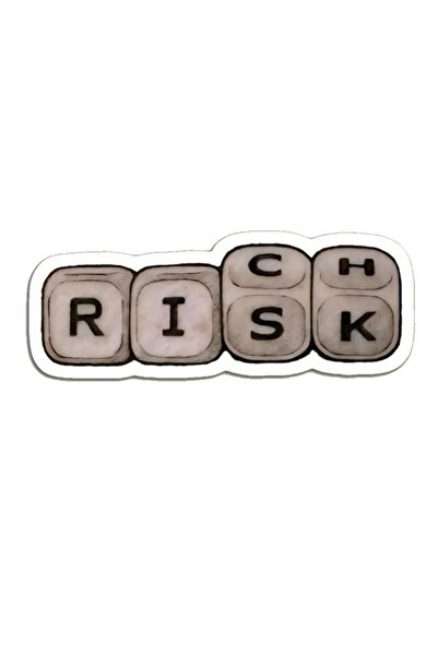 MegaSticker Rich Risk Sticker Car, Motorcycle, Helmet, Laptop, Glass, Wood, M...