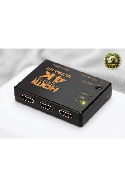 Zoomex 3 Port HDMI Multiplexer Switch Multiplier 4K Remote Controlled Ultra Hd Multi Device Single Display