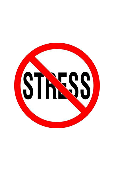 MegaSticker ملصق لافتة 'لا ضغوط' للسيارة، والدراجة النارية، والخوذة، والكمبيو...