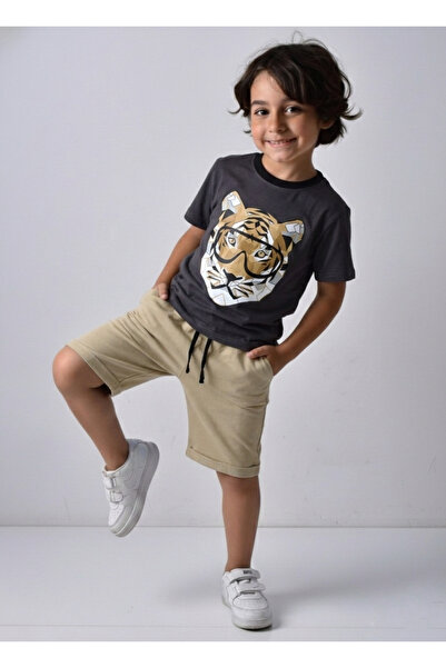 Banadamoda Boy's Printed T-shirt Shorts Set