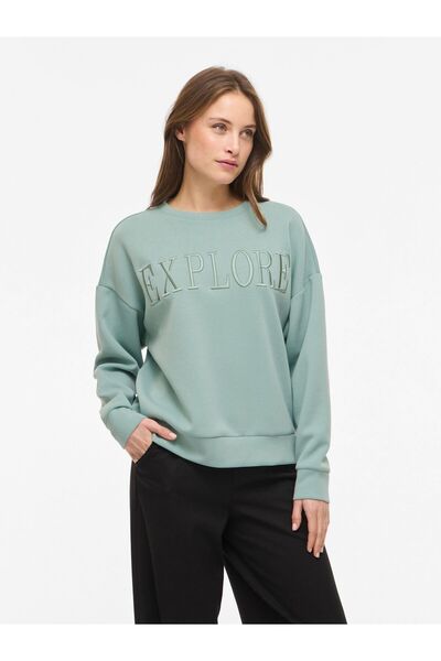 VILA Langärmeliges Sweatshirt VIREFLECT Rundhals