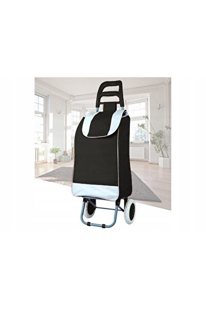 zola Shopping trolley, foldable, plastic, 91x16x34 cm, black/grey