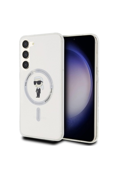Karl Lagerfeld Carcasă pentru Samsung Galaxy S24 Plus, IML MagSafe, Transparentă