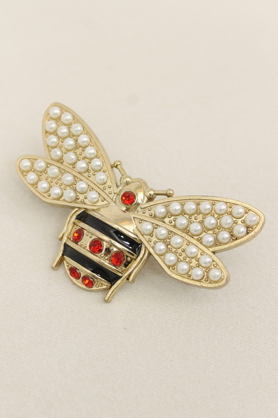 ERDAL DERİCİLİK Διακοσμητική πόρπη Arı Τσάντα με πέρλες