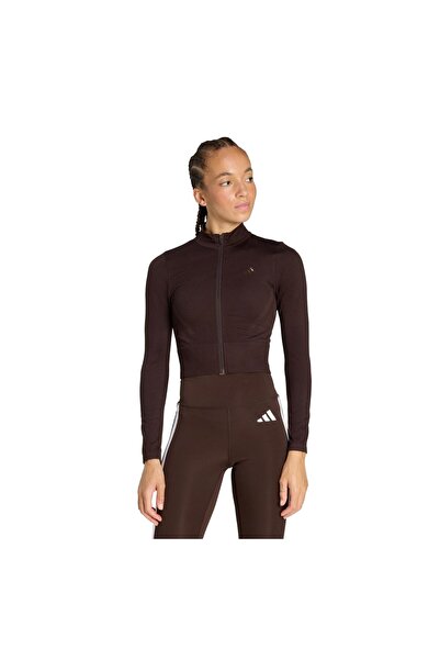 adidas Ke5821-K We Knıt Jkt Women's Jacket Brown