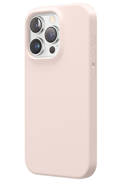 OEM Husa Silicon Soft Touch, Microfibra, Camera Bump, pentru iPhone 15, Roz