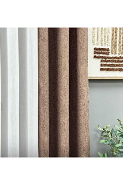 Belvedere Boutique Style Textured Drapery Curtain Closely Pleated