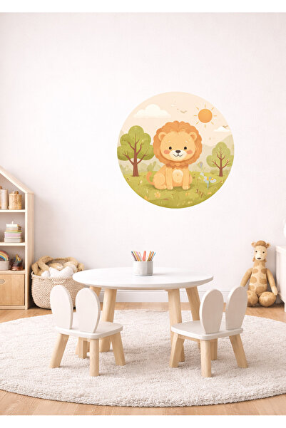 Sim Tasarım Set zidnih naljepnica za dečju sobu sa temama slatkih životinja i...