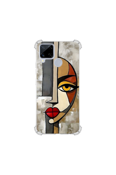 PrintiFy حافظة حماية للزوايا متوافقة مع هاتف Realme C15 بتصميم Aether Solving...