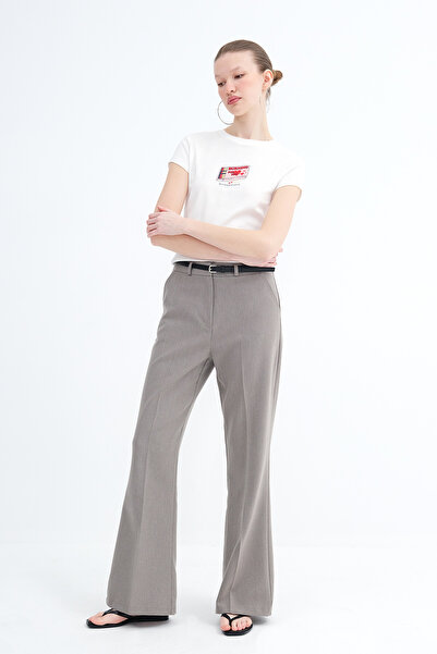 Addax Belt Pieces of Flared Pants Pn01061
