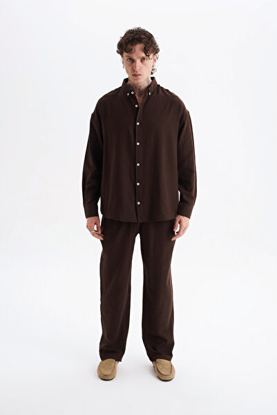 Danger Set cămașă și pantaloni pentru bărbați, bumbac 100% piese, aspect in î...