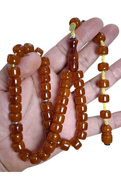 Cekke Tesbih Original Squeeze Amber 8*11 mm 45 Habbe Prayer Beads Suitable fo...